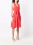 Moschino Midi-jurk met halternek Rood - Thumbnail 3