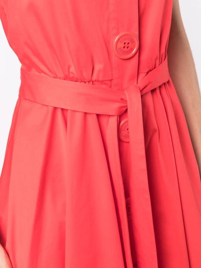 Moschino Midi-jurk met halternek Rood