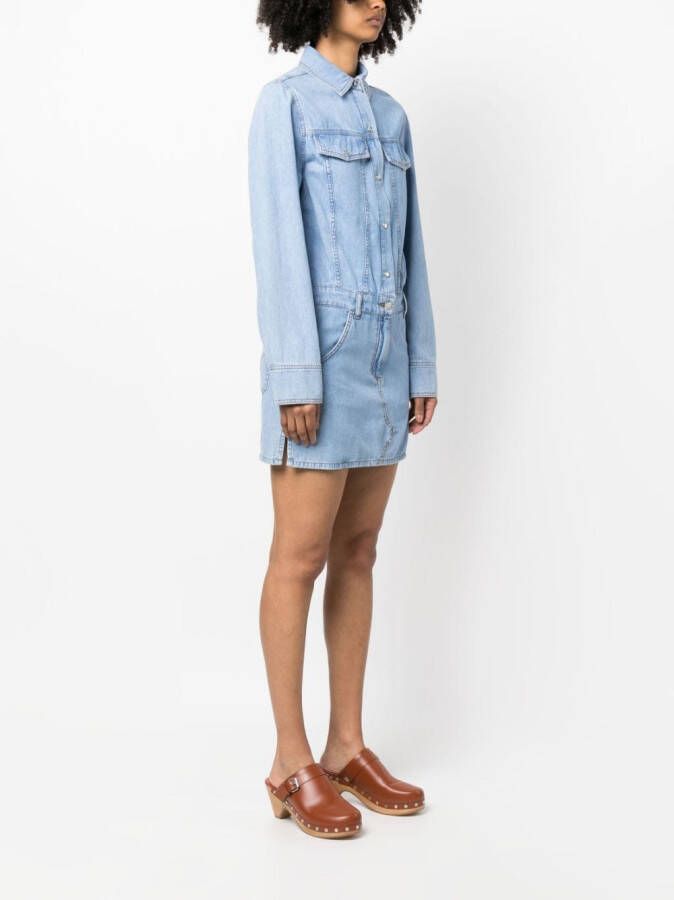 MOSCHINO JEANS Midi-jurk met lange mouwen Blauw