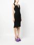 Moschino Midi-jurk met V-hals Zwart - Thumbnail 3