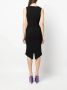 Moschino Midi-jurk met V-hals Zwart - Thumbnail 4