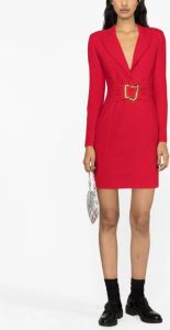 Moschino Mini-jurk met ceintuur Rood