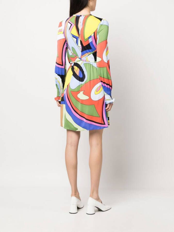 Moschino Mini-jurk met grafische print Groen