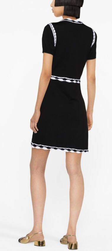 Moschino Mini-jurk met kant Zwart