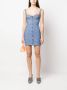 Moschino Mini-jurk met monogramprint Blauw - Thumbnail 2