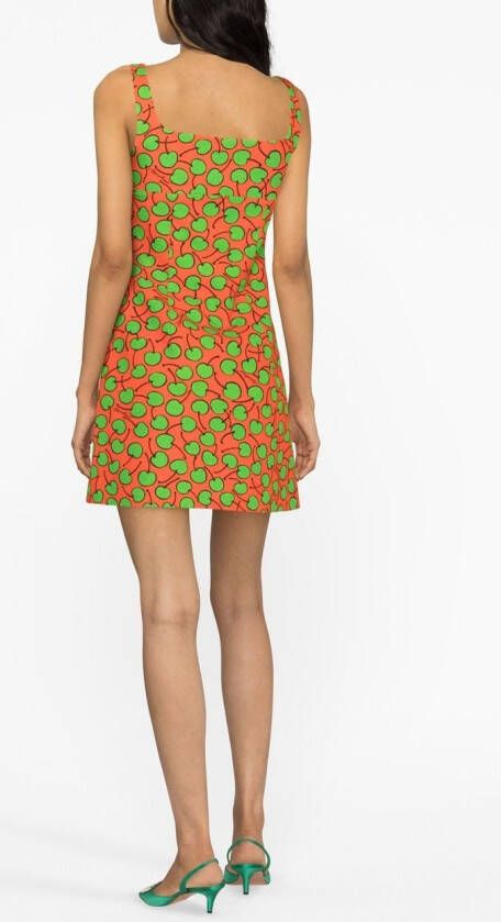Moschino Mini-jurk met print Rood