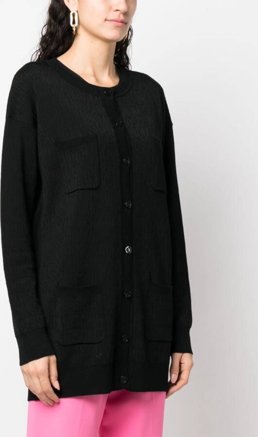 Moschino Vest met jacquard Zwart