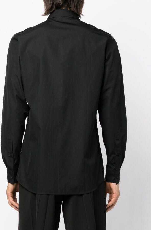 Moschino Overhemd met geborduurd logo Zwart