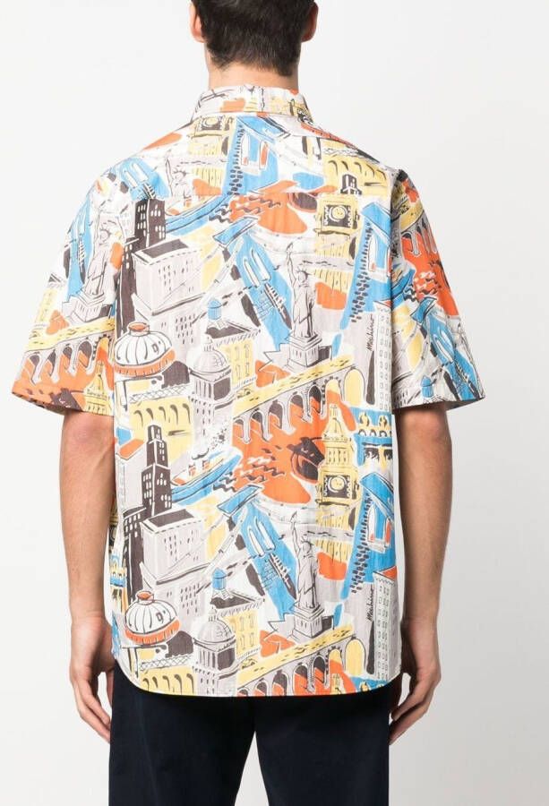 Moschino Overhemd met grafische print Grijs