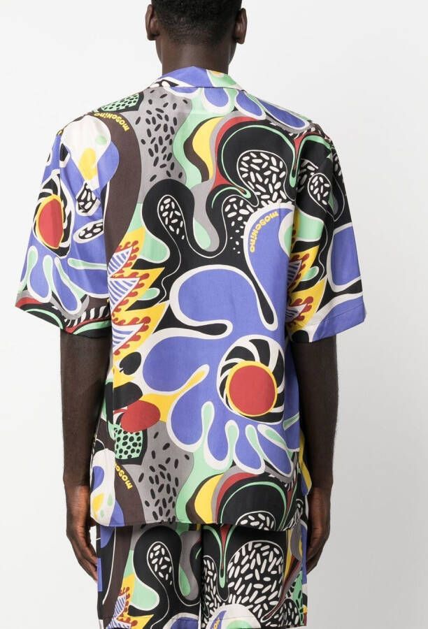 Moschino Overhemd met grafische print Zwart