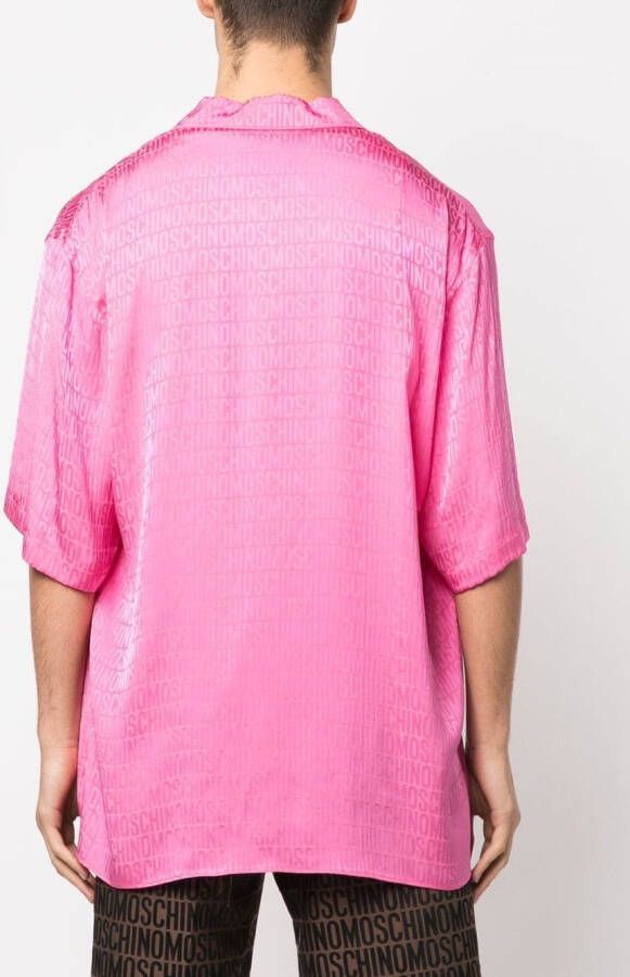 Moschino Overhemd met jacquard Roze