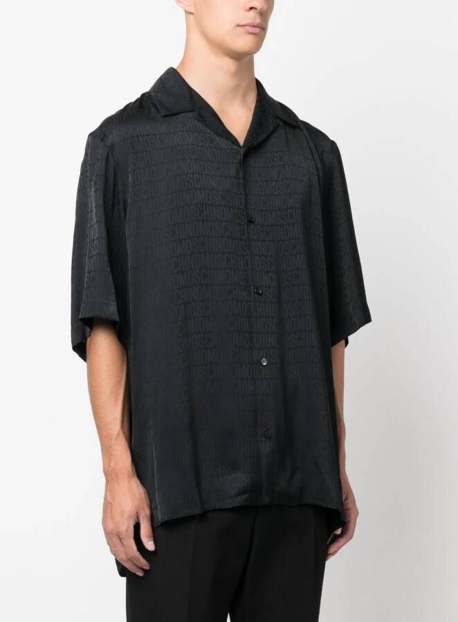 Moschino Overhemd met jacquard Zwart