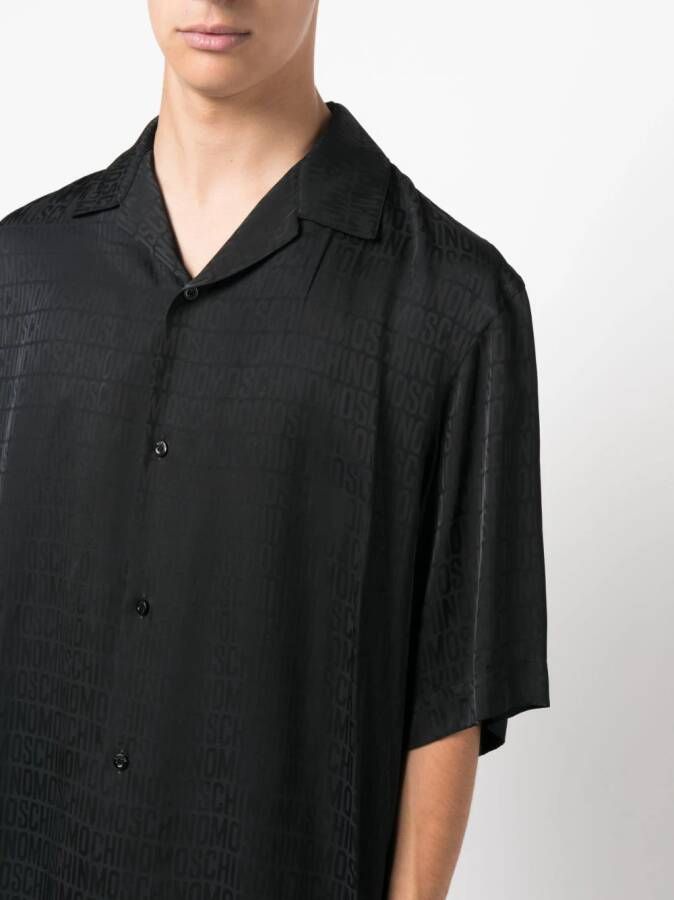 Moschino Overhemd met jacquard Zwart