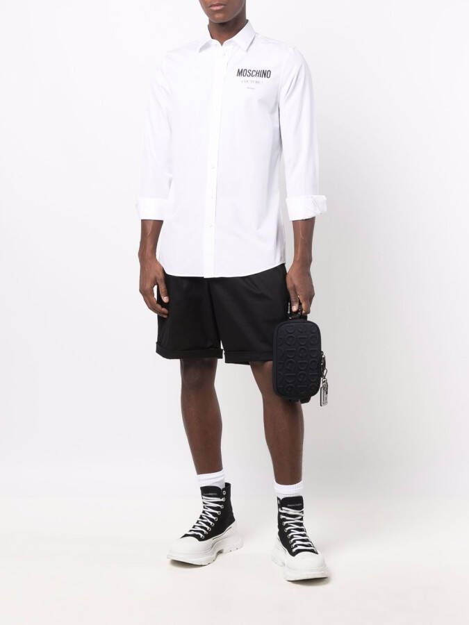 Moschino Overhemd met logoprint Wit
