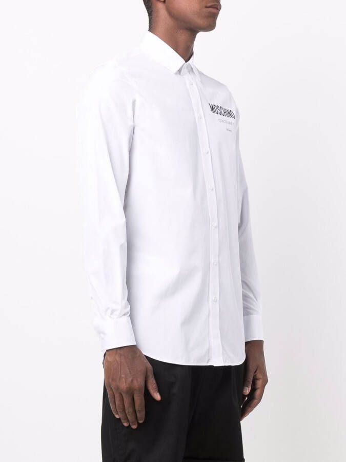 Moschino Overhemd met logoprint Wit