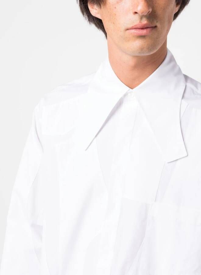 Moschino Overhemd met puntige kraag Wit