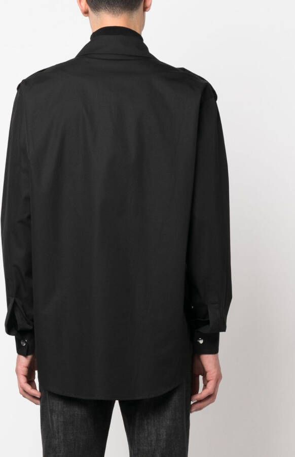 Moschino Overhemd met rits Zwart