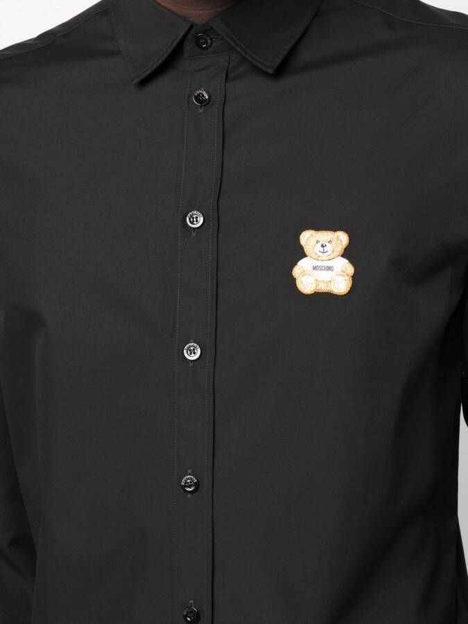 Moschino Overhemd met teddybeerprint Zwart
