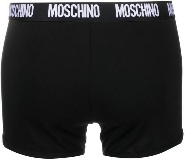 Moschino 2-pack boxershorts Zwart