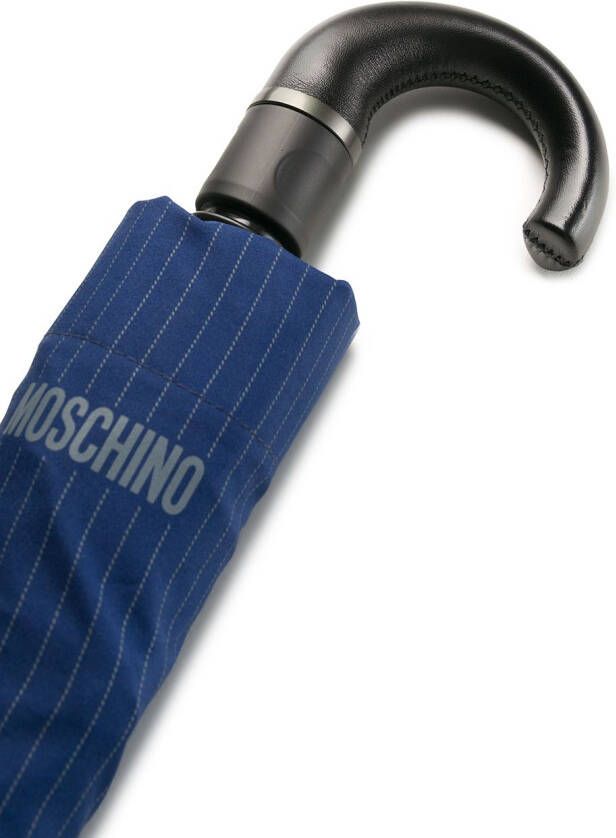 Moschino Paraplu met krijtstreep Blauw