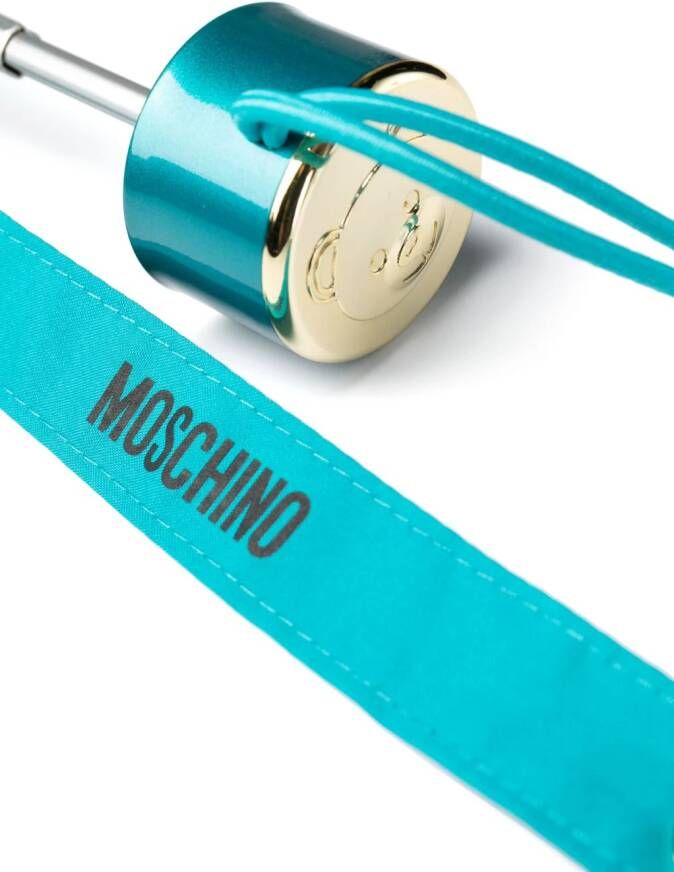 Moschino Paraplu met logoprint Blauw