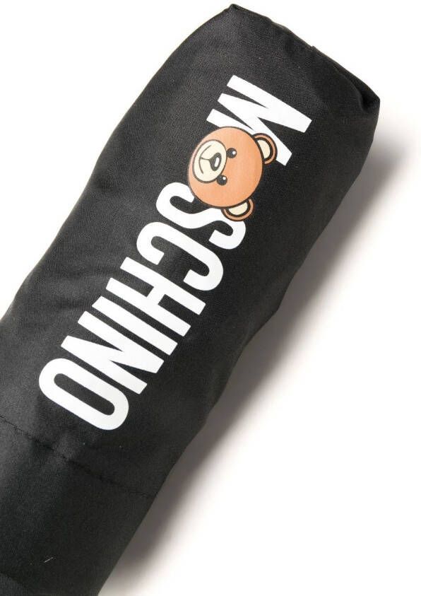 Moschino Paraplu met logoprint Zwart