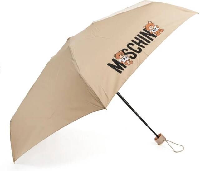 Moschino Paraplu met teddybeerprint Beige