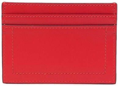 Moschino Pasjeshouder met logoplakkaat Rood