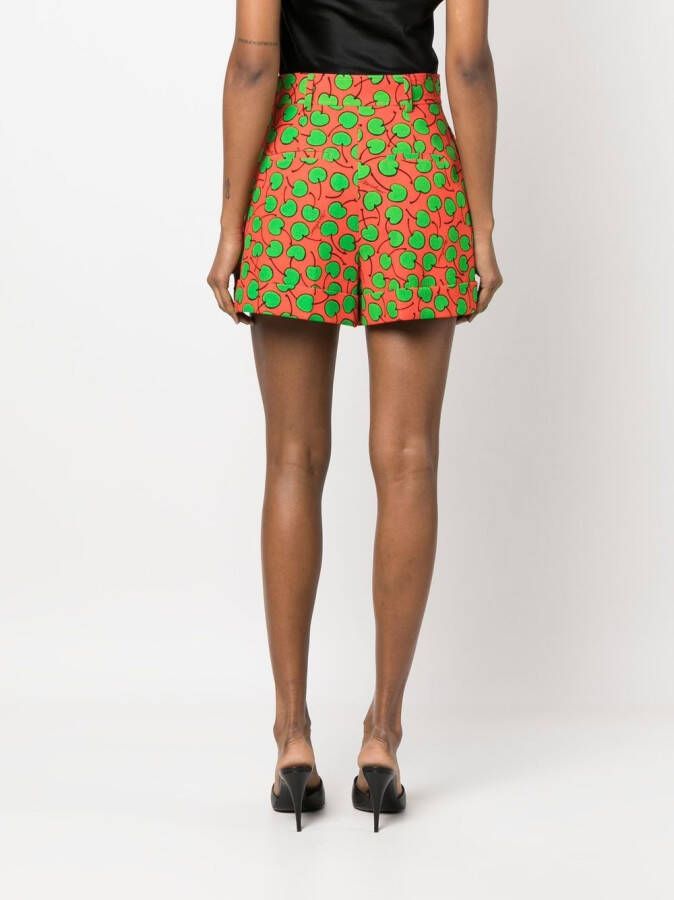 Moschino Shorts met patroon Oranje