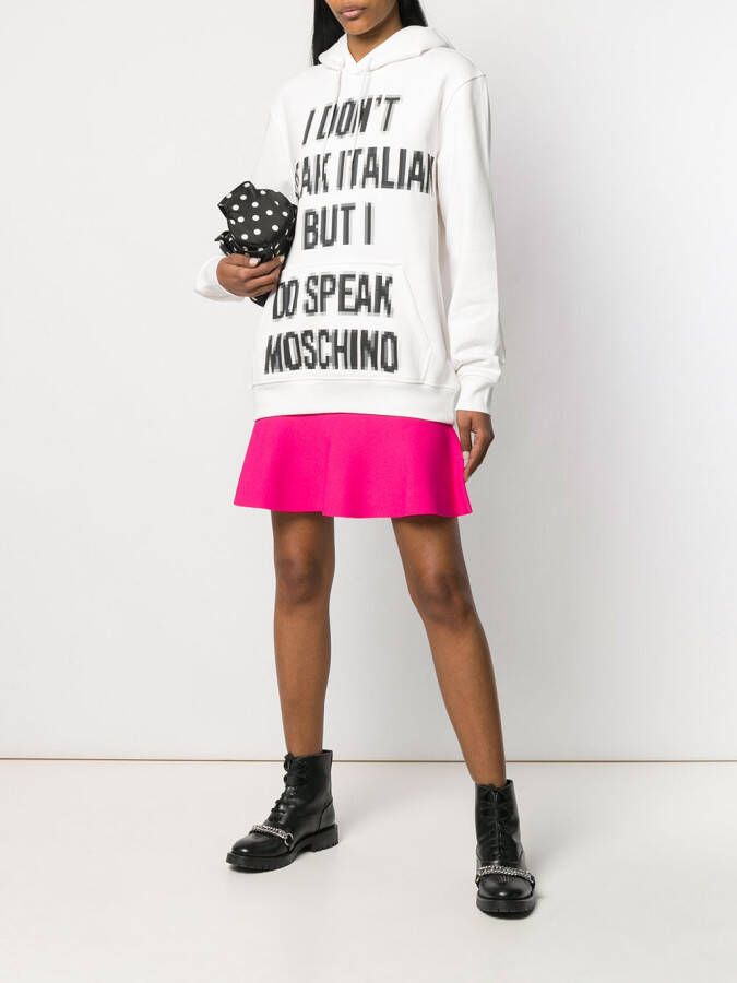 Moschino Pixel Capsule hoodie Wit