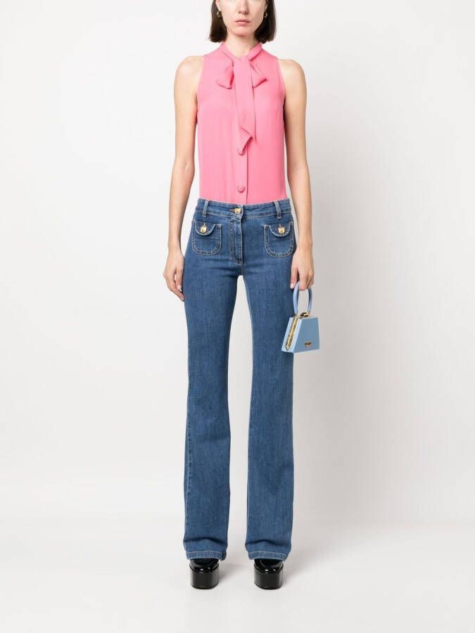 Moschino Blouse met strik Roze