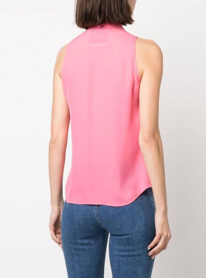 Moschino Blouse met strik Roze