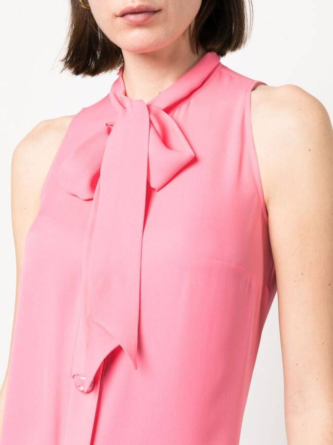 Moschino Blouse met strik Roze
