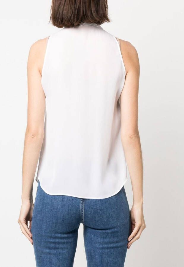 Moschino Blouse met strik Wit