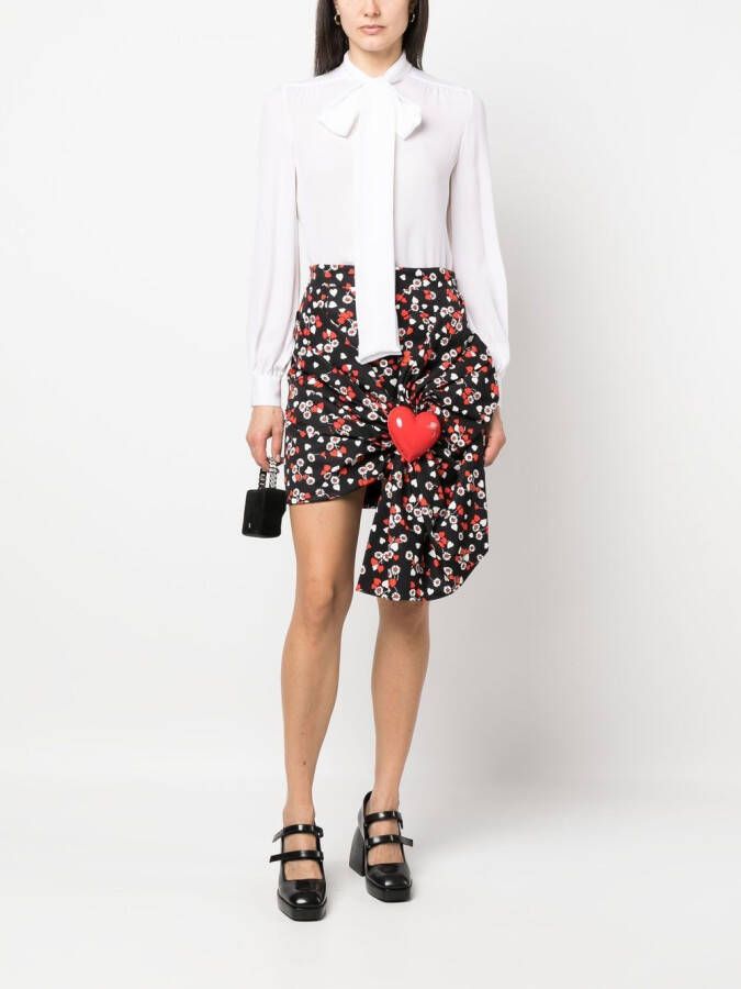 Moschino Blouse met strik Wit