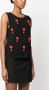 Moschino Mouwloze blouse Zwart - Thumbnail 3