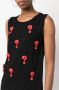Moschino Mouwloze blouse Zwart - Thumbnail 5
