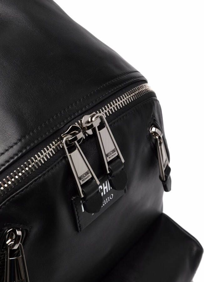 Moschino Rugzak in bikerstijl Zwart