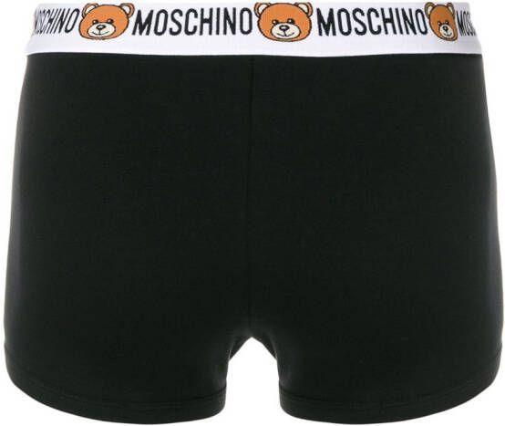 Moschino Set van 2 slips met logo Zwart