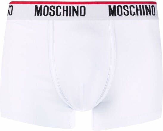 Moschino Set van drie boxershorts Wit