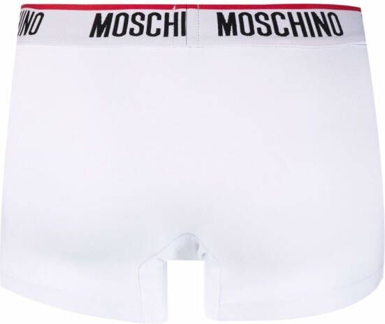 Moschino Set van drie boxershorts Wit