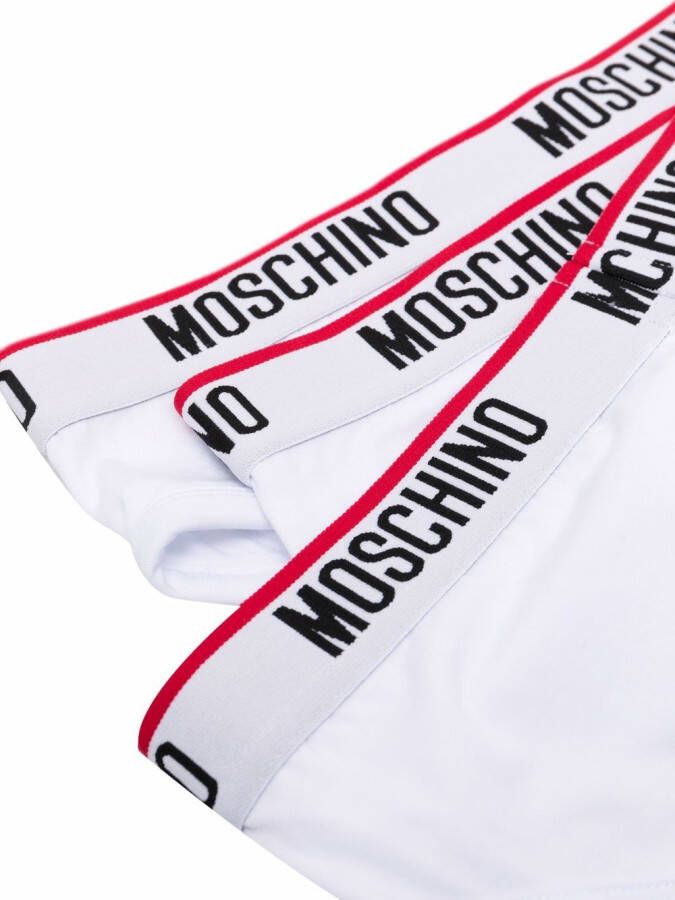 Moschino Set van drie slips Wit