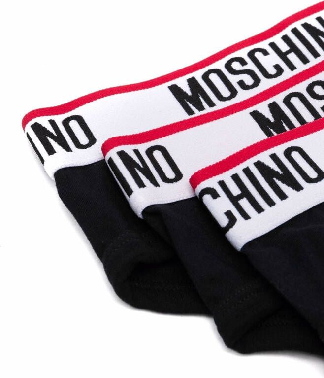 Moschino Set van drie slips Zwart