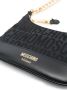 Moschino Schoudertas met monogram jacquard Zwart - Thumbnail 4