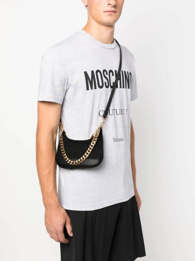 Moschino Shopper met monogram patroon Zwart