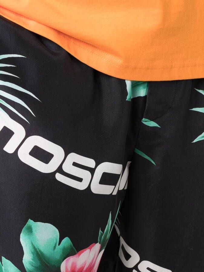 Moschino Shorts met bloemenprint Zwart