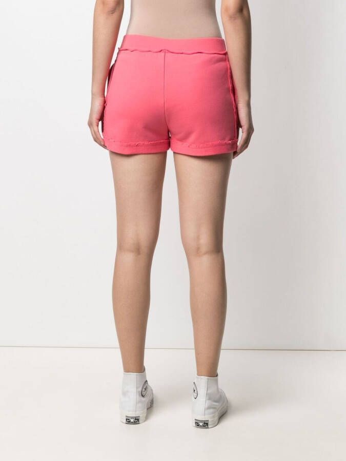 Moschino Shorts met geborduurd logo Roze