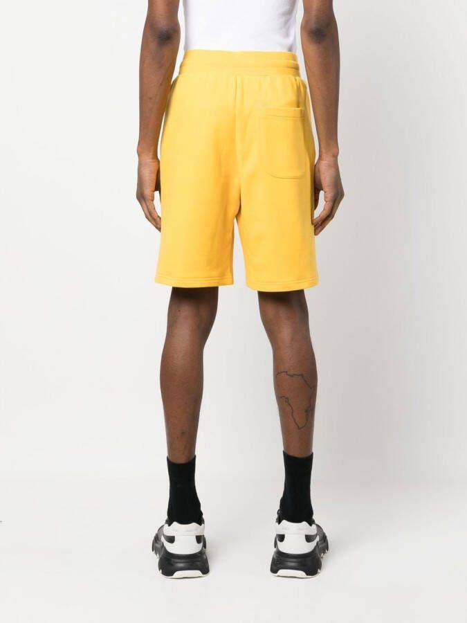 Moschino Shorts met logo Geel