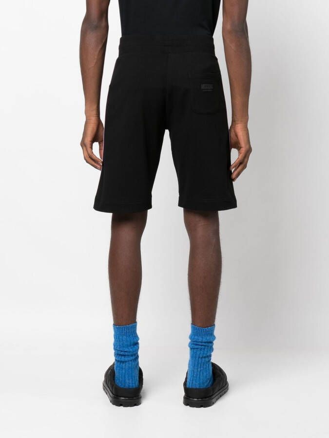Moschino Shorts met logoband Zwart