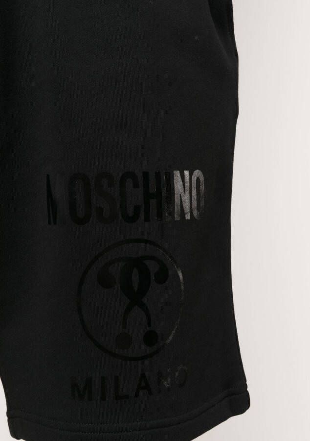 Moschino Shorts met logoprint Zwart
